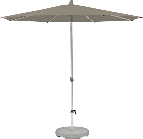 Alu-Smart parasol rond 200, kleur 461 Taupe