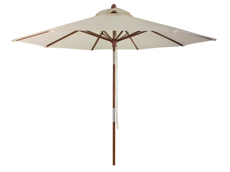 Enzo parasol rond 250, ecru, knik