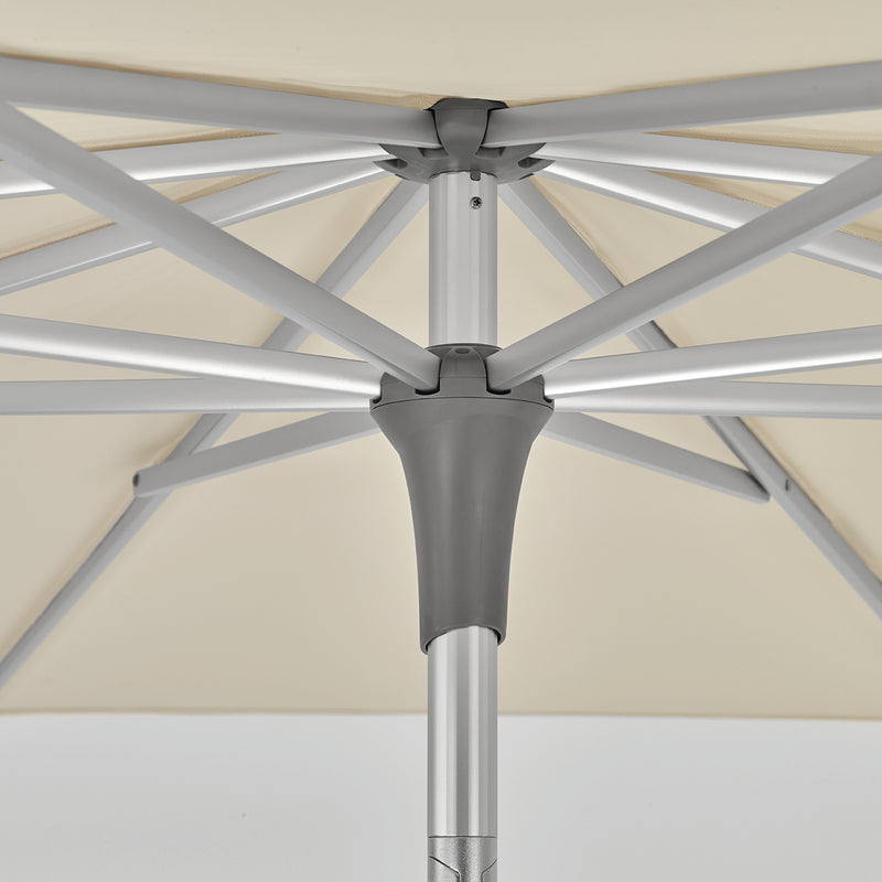Alu-Smart parasol rechthoekig 210 x 150, kleur 453 Vanilla