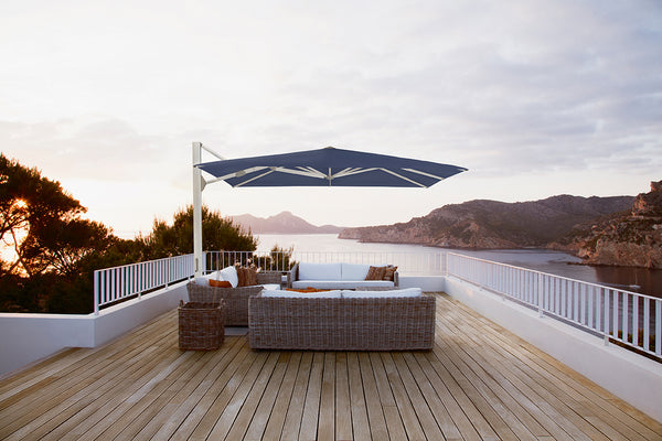 Ambiente Nova parasol 350x350, kleur 605 clay zv