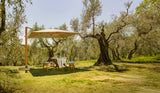 Aura parasol eucalyptushout 400 x 400, kleur 511 stone