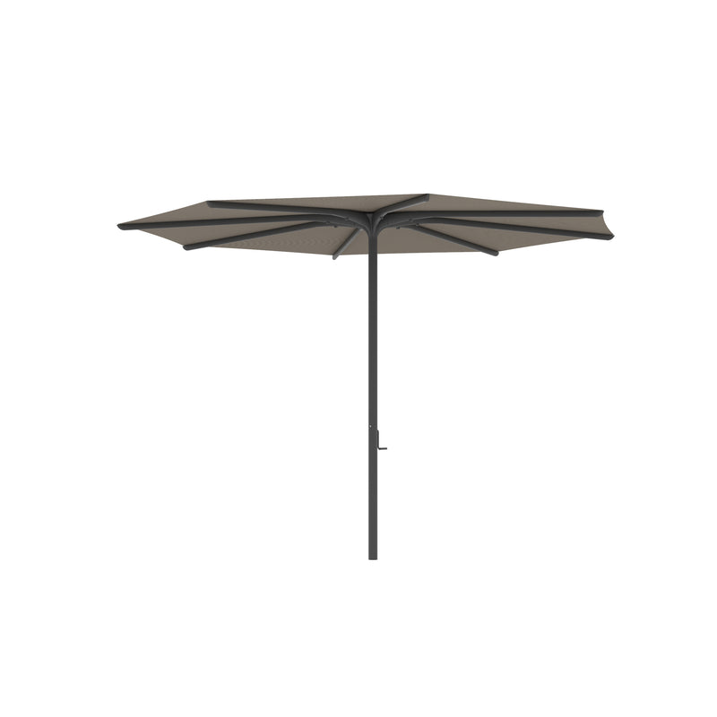 Bloom parasol rond 330 frame black/doek cappuccino uni