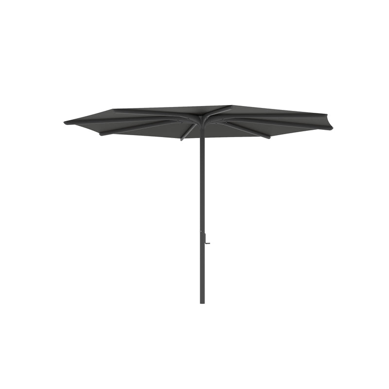 Bloom parasol rond 330 frame black/doek black uni