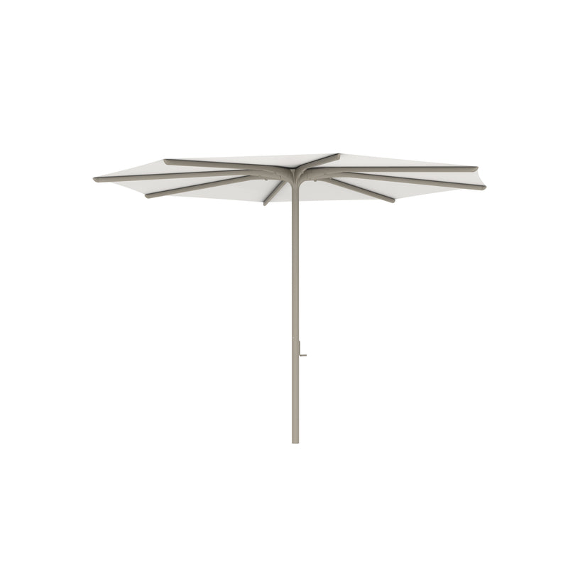 Bloom parasol rond 330 frame sand/doek white uni
