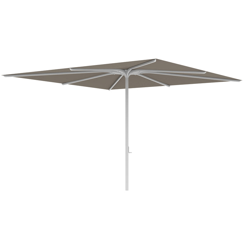 Bloom parasol 340 x 340 frame white/doek cappuccino uni