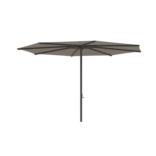 Bloom parasol rond 380 frame black/doek cappuccino uni