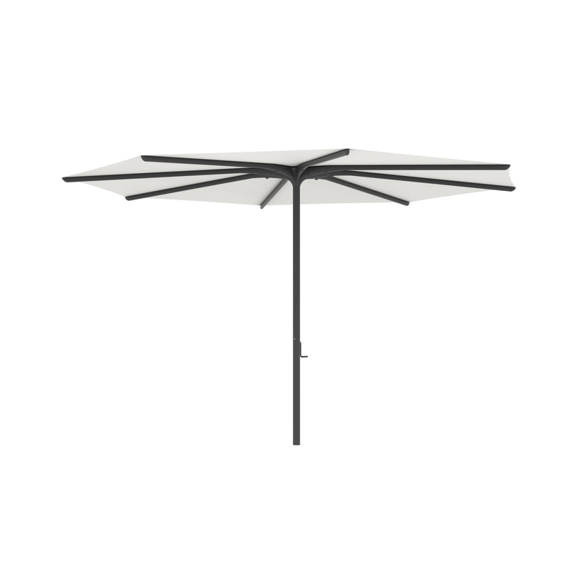 Bloom parasol rond 380 frame black/doek white uni