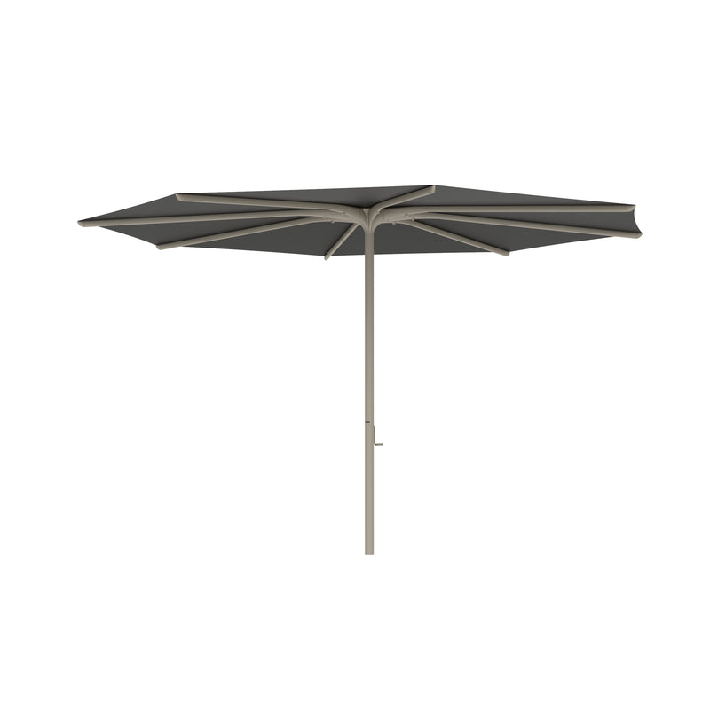 Bloom parasol rond 380 frame sand/doek black uni