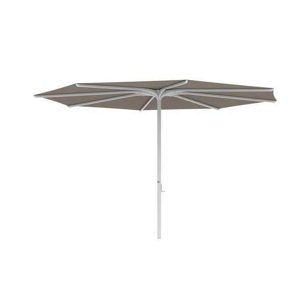 Bloom parasol rond 380 frame white/doek cappuccino uni