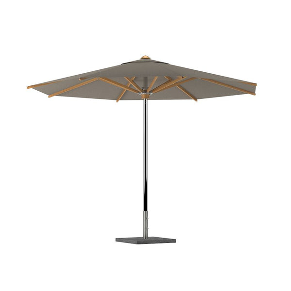 Shady parasol rvs / teak 350 rond cappuccino