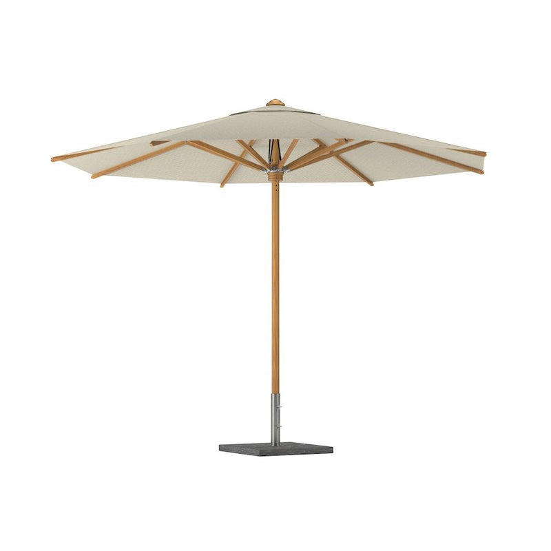 Shady parasol teak/teak rond 350 ecru uni