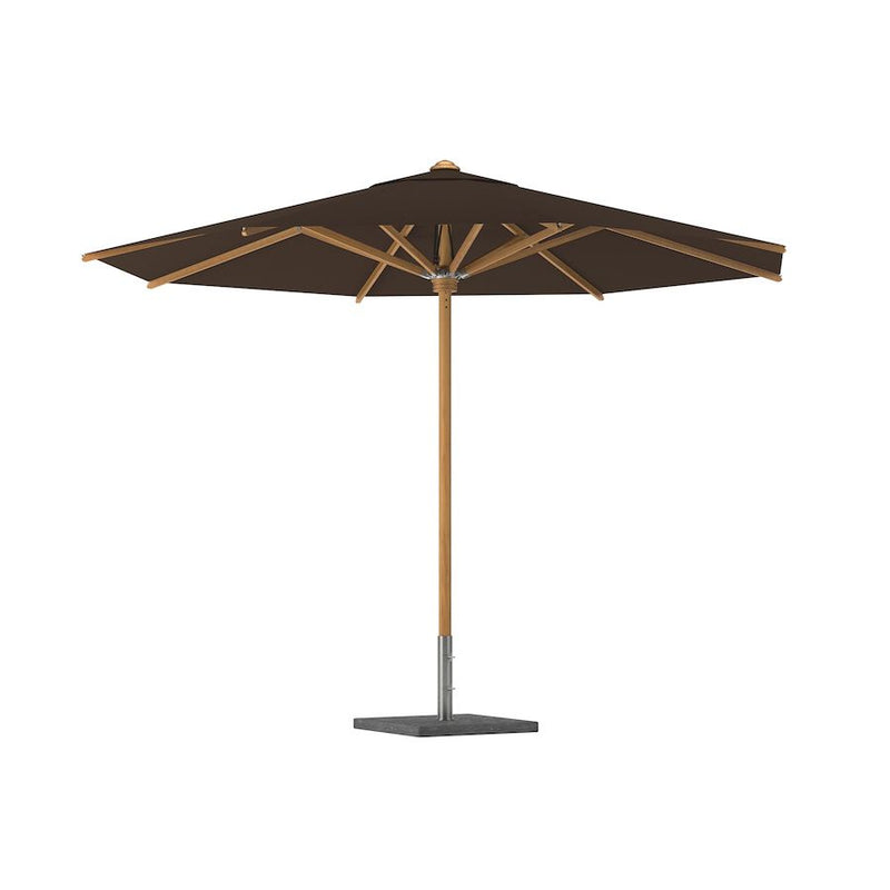 Shady parasol teak/teak rond 350 fondant uni