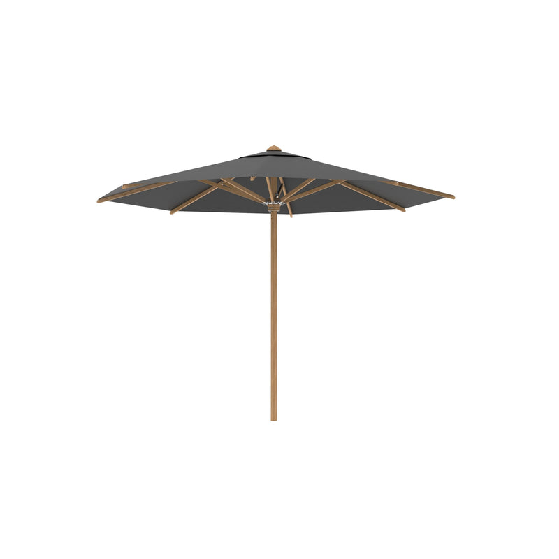 Shady parasol teak/teak rond 350 black uni