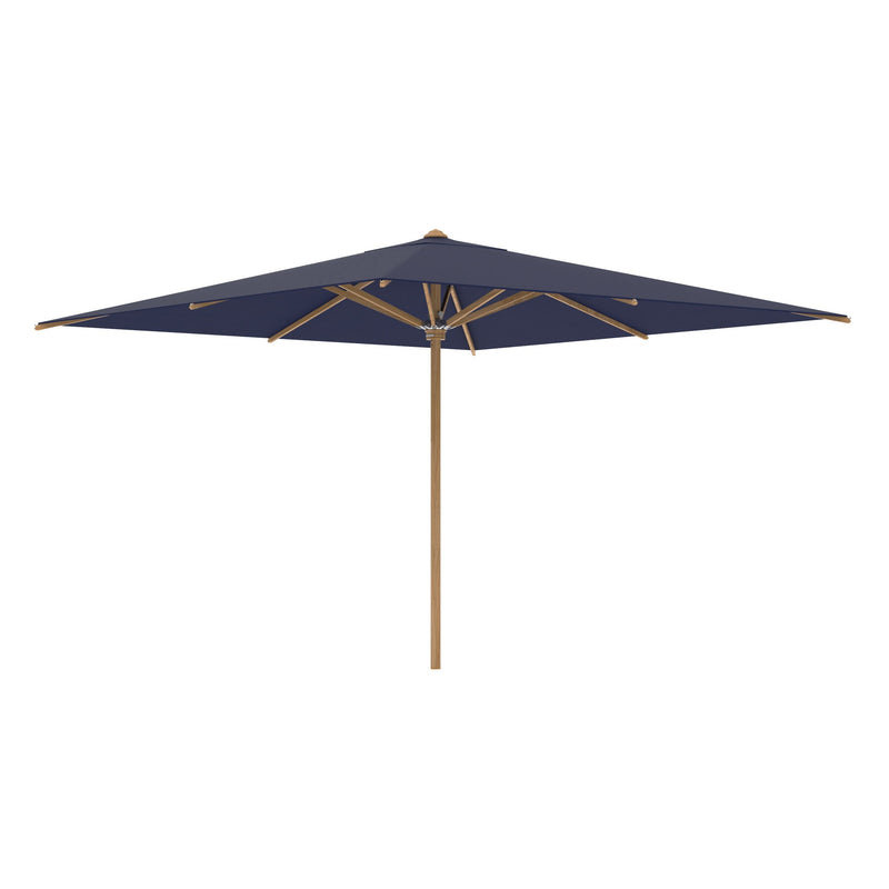 Shady parasol teak/teak 350x350 blue marine uni