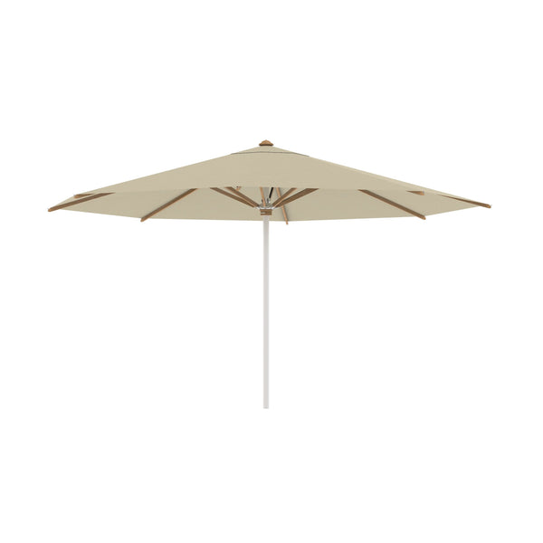 Shady parasol rvs / teak 450 rond mocca uni