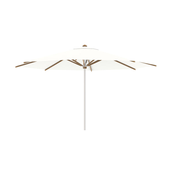 Shady parasol rvs / teak 450 rond white uni