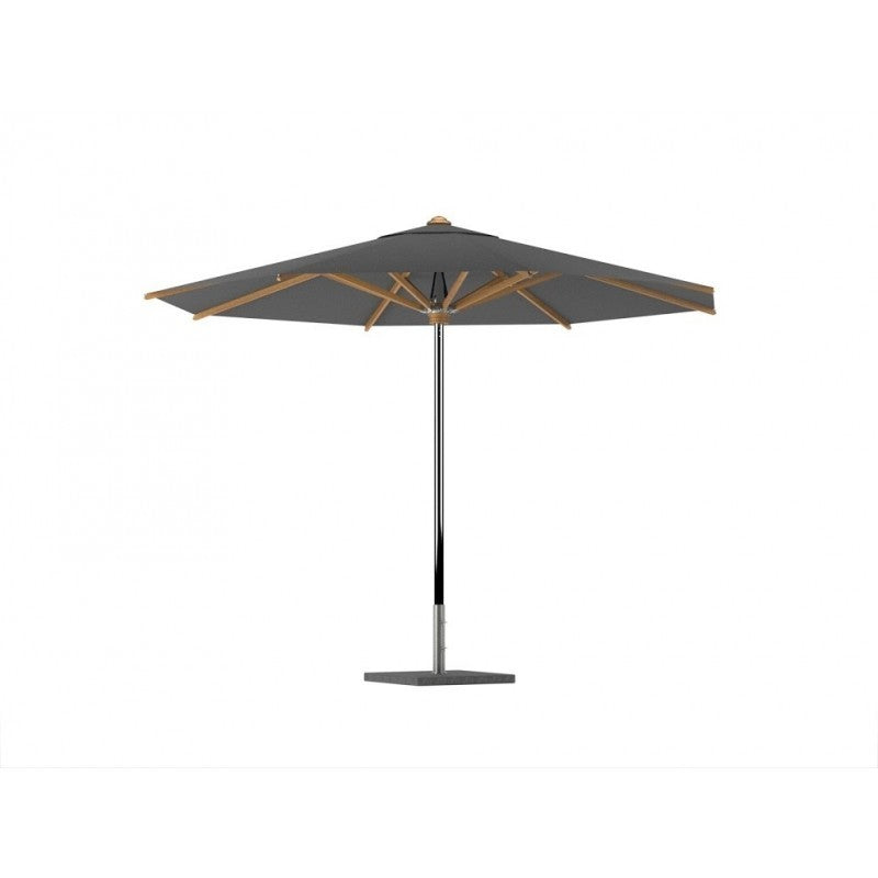 Shady parasol rvs / teak 300x400 grey uni