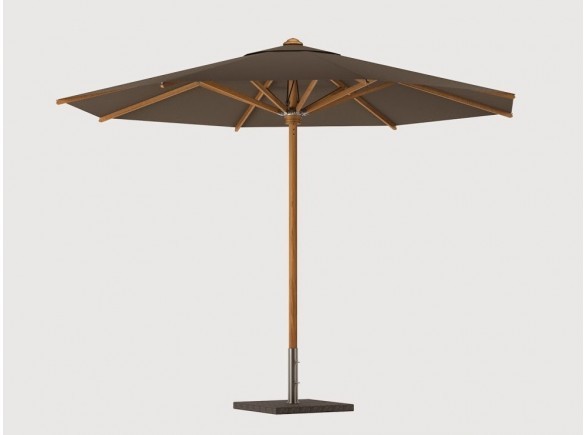 Shady parasol teak/teak rond 450 mocca uni