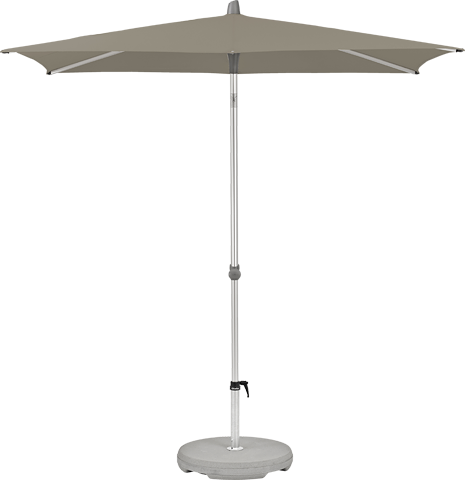 Alu-Smart parasol rechthoekig 210 x 150, kleur 461 Taupe