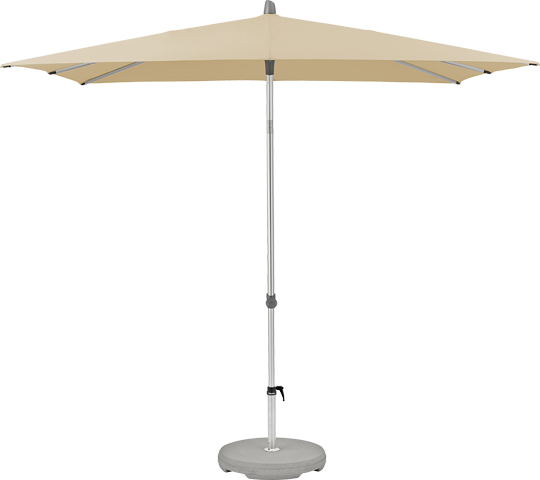 Alu-Smart parasol rechthoekig 250 x 200, kleur 422 Cream
