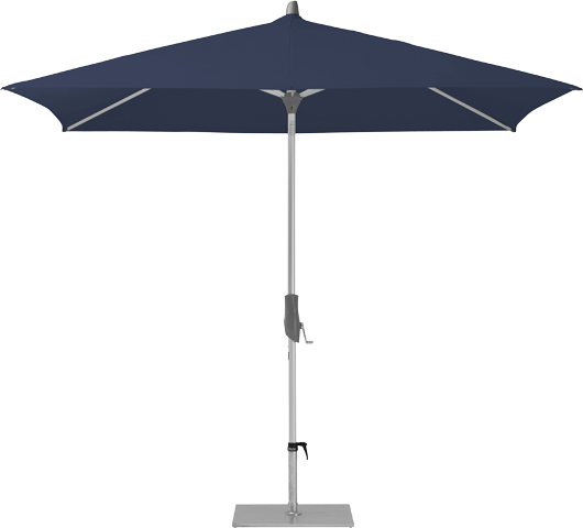 Alu-Twist parasol rechthoekig 210 x 150 cm. kleur 439 Navy