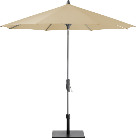Alu-Twist parasol rond 330 cm. kleur 422 cream