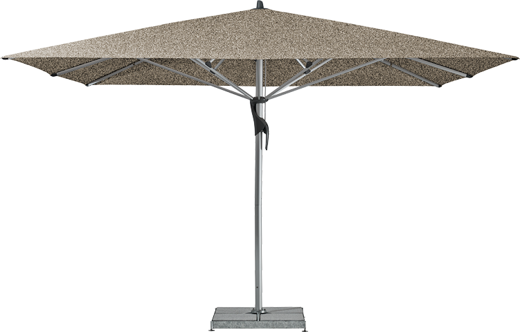 Fortello parasol vierkant 350 x 350, kleur 461 Taupe