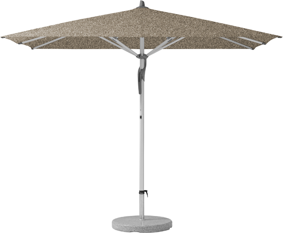 Fortero parasol rechthoekig 350 x 250, kleur 461 Taupe