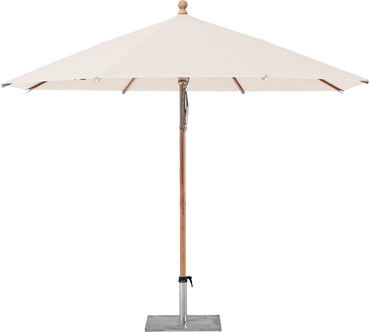 Piazzino parasol rond 300, kleur 453 Vanilla