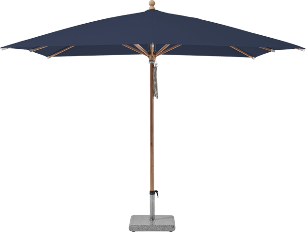 Piazzino parasol vierkant 300 x 300, kleur 439 Navy