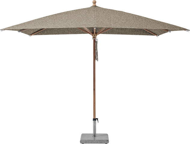 Piazzino parasol vierkant 300 x 300, kleur 461 Taupe