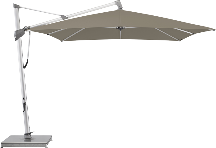 Sombrano S+ parasol rechthoekig 400 x 300, kleur 461 Taupe