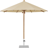 Teakwood parasol rond 300, kleur 422 Cream