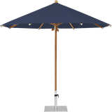 Teakwood parasol rond 350, kleur 439 Navy