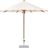 Teakwood parasol rond 350, kleur 453 Vanilla