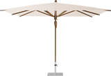 Teakwood parasol vierkant 330 x 330, kleur 453 Vanilla